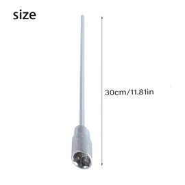 Roczential 30cm Caravan Corner Steady Jack Leg Winder Drill Adaptor Attachment, 19mm Caravan Stand Jack Extension Socket Adapter, 19mm Socket, 30cm Hexagonal Shaft, for caravans and Mobile Homes