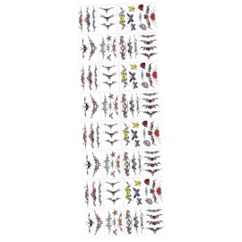 TOVINANNA 32sheets Temporary Butterfly Flower Stickers for Women Realistic Body Decals for Chest Arms Neck and Legs for Festivals Parties and Beach Events