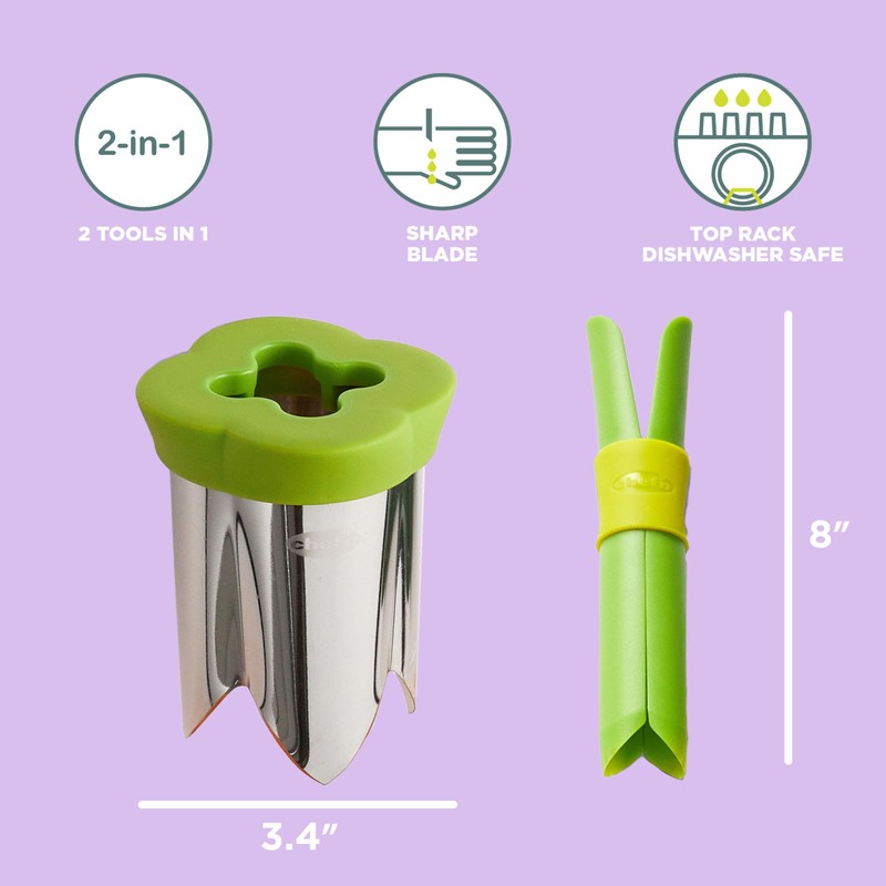 Chef'n QuickCore Pepper Plus Corer Set, 8 inches
