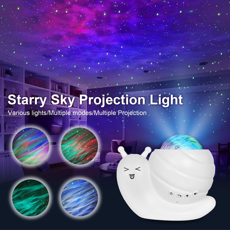Colexy LED Starry Sky Projector, Northern Light Projector Snail Night