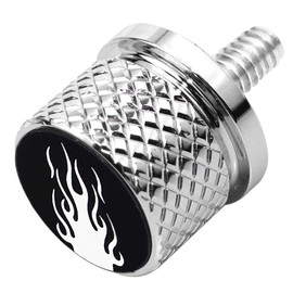 GUAIMI Stainless Knurled Fender Seat Bolt Screw 1/4"-20 Thread Compatible with Harley Sportster Touring Electra Glide Street Glide 1996-2020 - Flame