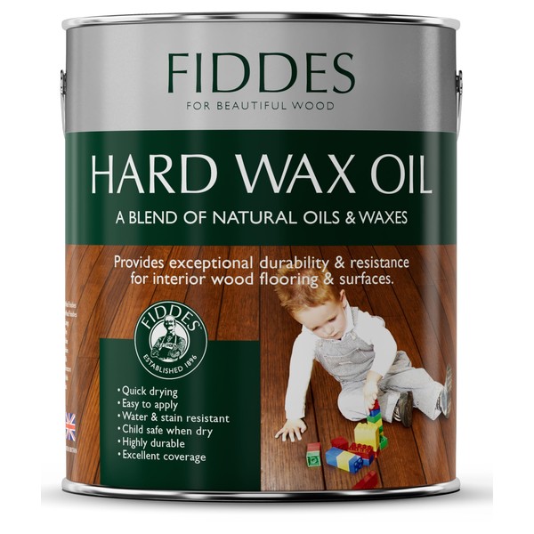 Fiddes Hard Wax Oil Satin Clear 2.5 Litre