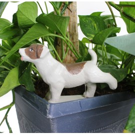 NPW Pee My Plants Dog Watering Spike, Dog Peeing Self Watering Spike, Ceramic Novelty Gift for Housewarming, Plant Decor for Indoor or Outdoor Garden Sculpture, Watering Decoration