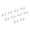 PATIKIL Multifunctional Document Clip,10Pcs Triangular Clips for Books Pages, Prevent