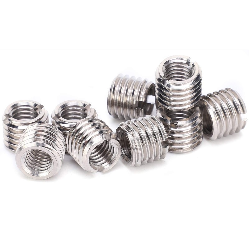 Self Tapping Thread Insert, 10 Pieces 10mm Thread Repair Sleeves