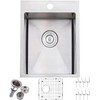 VALISY 15x20 Inch Bar Sink Drop In, Topmount Small 16