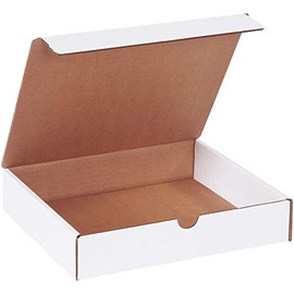 BOX USA BML1092 Literature Mailers, 10" x 9" x 2", White (Pack of 50)