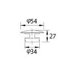Kakudai 433-117 Cosmetic Cap, Pure Gold Foil Pasting