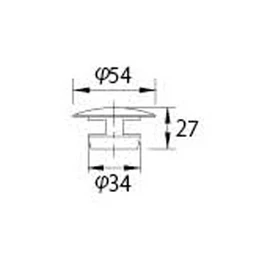 Kakudai 433-117 Cosmetic Cap, Pure Gold Foil Pasting