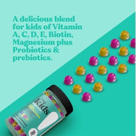 OH MY VIT! para Kids Gummy Multivitamin with Probiotics & Prebiotics, Tropical Fruit Flavor for Children Ages 4+, 60 Count