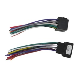 GRABOTE Upgraded 16 Pin ISO Radio Wiring Harness Adapter, Multicolored, Pure Copper + Flexible PVC, Flat Ribbon Cable, Fit for 2004-2021 Freightliner Cascadia with Delphi Stereo