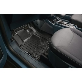 SMARTLINER Custom Fit All Weather Black 2 Row Floor Mat Liner Set Compatible with 2022-2023 Ford Maverick