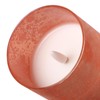 ANGELLOONG Orange Flameless Candles with Remote, Real Wax Battery Operated