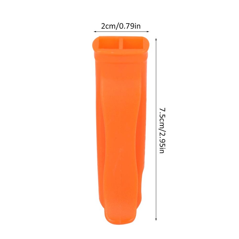 Packof 15 Orange Plastic Survival Whistle for Survival Rescue Sports