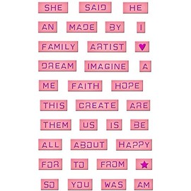 Spellbinders Xs Girlie Grunge Labels (D), Multicolour