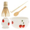 Matcha Whisk Set, 5 Pcs Matcha Bowl with Spout and