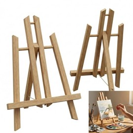 2 Pack 11.8 Inch Wood Tabletop Easel Stand