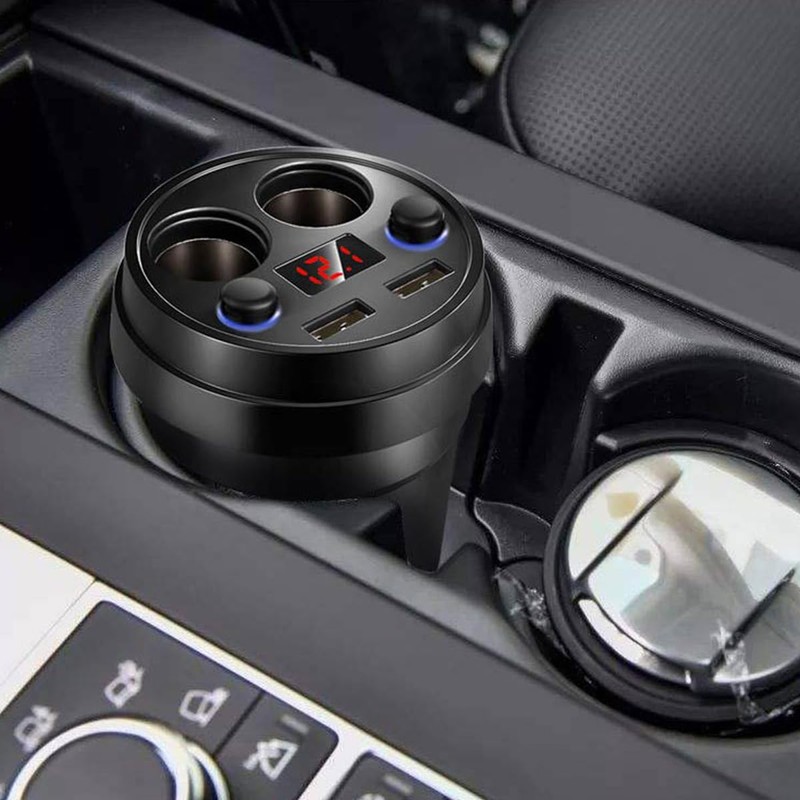CENPEK 120W 12-24V Multifunction Car Charger, Dual USB Interface, Intelligent