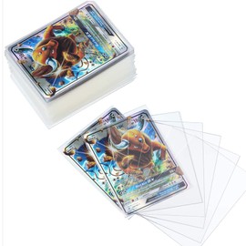 200 Pieces Deck Sleeves, Standard Size Board Game Card Sleeves, Card Protectors Compatible with the Gathering MTG, 66 by 91 mm (Clear)