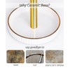 VROOMIUM Gold Paper Towel Holder Countertop, Ceramic Base Easy-to-Clean, 1.5