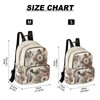 senya Wolf Women Fashion Backpack Purse Flower Dreamcatcher Wolf Backpack