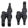 1 Pair Solar Branch Connector Panel Parallel Connection Cable Splitter
