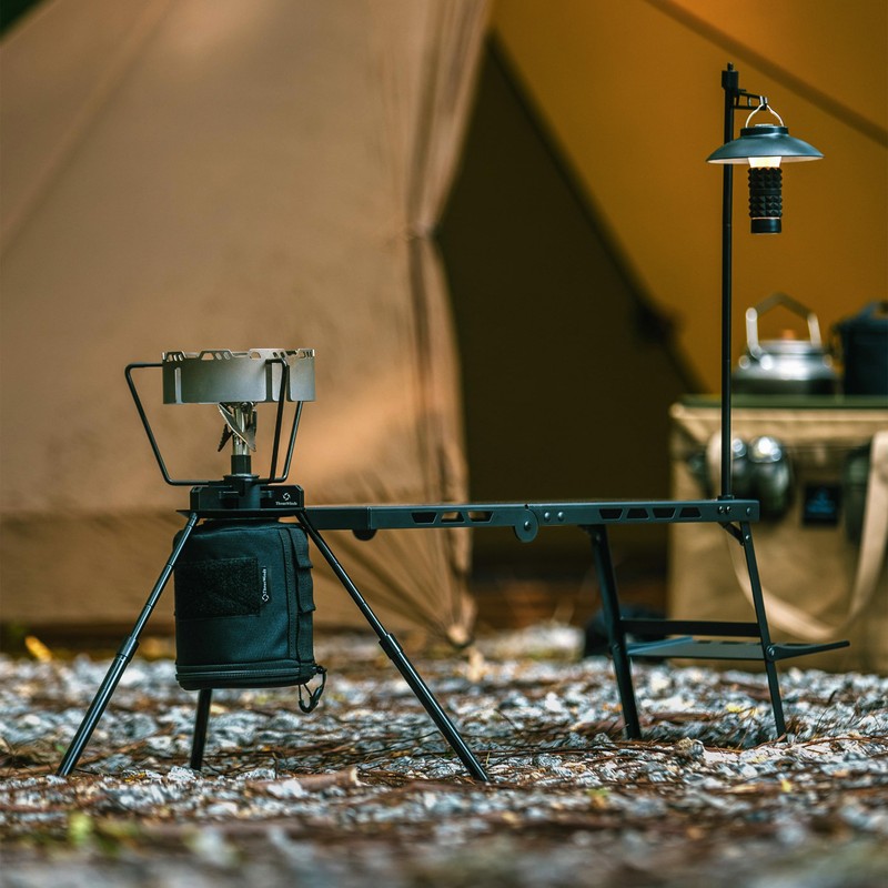 Thous Winds Camping Stove Stand, Backpacking Campfire Tripod with Upper