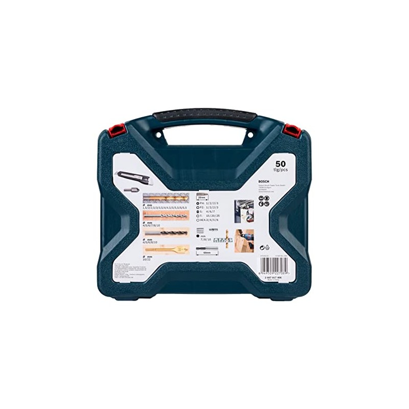 Bosch Set Puntas y Brocas en Titanio X-Line 50 und.