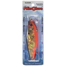 Mirrolure S25MR-808 S3 Catch 5 Suspend Black Bk/Org/Silver 3.5in 3/4oz