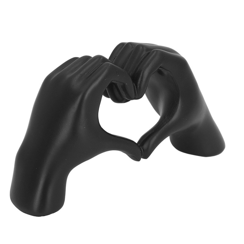 Hand Sculpture Ornament, Resin Heart Hands Sculpture for Coffee Table