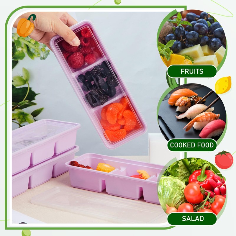 Hushee 25 Pack 17 oz Small Meal Prep Containers with