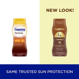 Coppertone Coppertone Tanning Sunscreen Lotion, SPF 15 Broad Spectrum Sunscreen, 8 Fl Oz