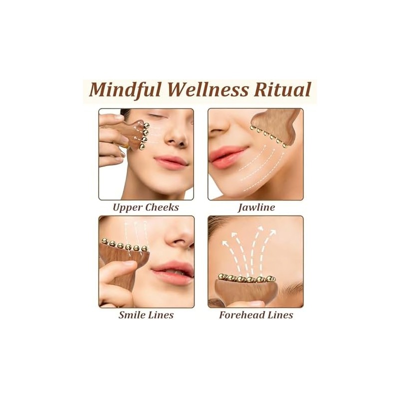 Gua Sha Facial Tool, Compact Lightweight Accessory for Travel and