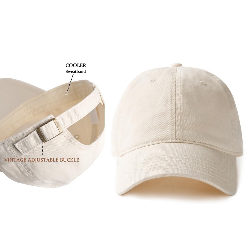 FURTALK Womens Mens Baseball Cap Washed Cotton Adjustable Soft Caps