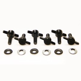 Xprite 6 Tee Knobs Set Hard Top Quick Removal Change Kit For 2007-2018 Jeep Wrangler Sport Sahara Rubicon Freedom (Replace Torx Bolts)