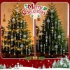 21Pcs Adornos Navideños de Cristal para Decoración de árbol de