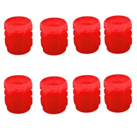 Riloer Universal Fluorescent Car Tyre Valve Caps (Yellow) Universal Fit for Car, Motorcycle, SUV, Truck, Bicycle, 8pcs/set Luminous Car Tyre Air Valve Caps