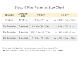 Burt's Bees Baby Girls Footed One-piece Pajamas, Sleep and Play Loose Fit, 100% Organic Cotton, Sizes NB to 6-9 Months