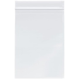 Plymor 5" x 7" (Pack of 100), 2 Mil Zipper Reclosable Plastic Bags