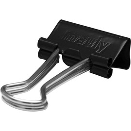 Original Mauly Klemmer 51 mm, foldback clip, clamping width 28 mm, 2145190, box 12 pieces, black