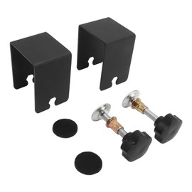 Drawer Front Installation Clamps Cabinet Front Hardware Jig Clamp Smooth Accurate Installation Fixing Clips for Furniture Drawers Steel Plastic Black 2PCS