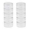 Clear Empty 10 Gram/ 10ML Plastic Pot Jars, Cosmetic Containers