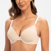 MELENECA Women's Breastfeeding Padded Plus Size Convertible Underwire Nursing Bra