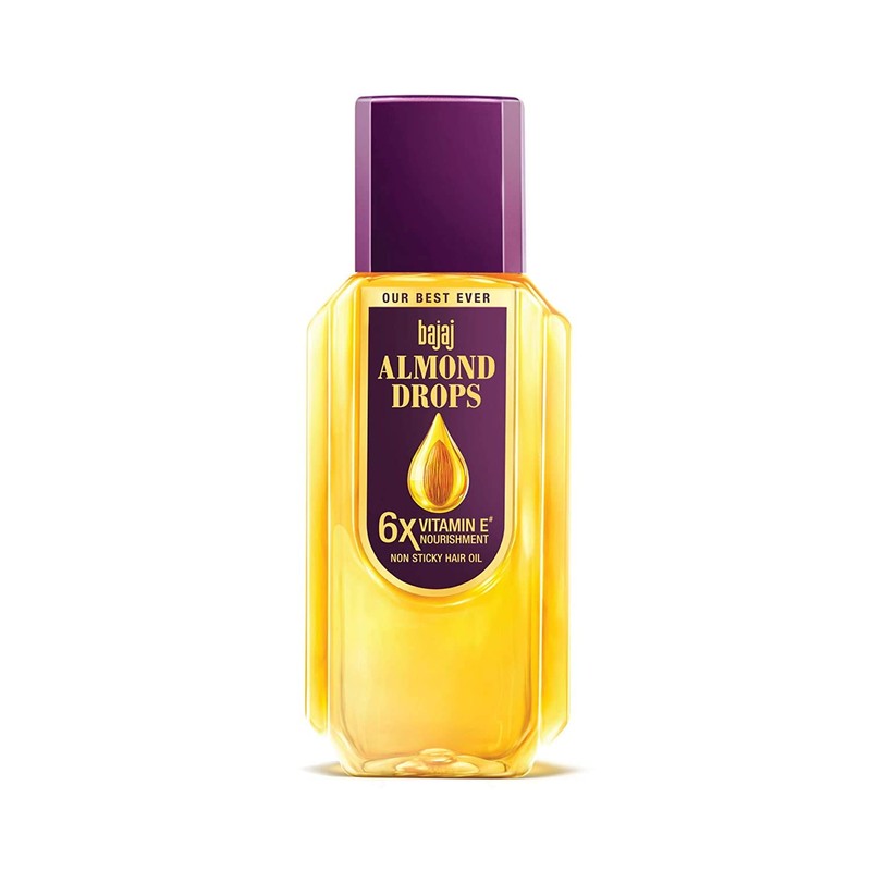 'Bajaj Almond Drops Non-Sticky Hair Oil, 300ml- 6x Vitamin E