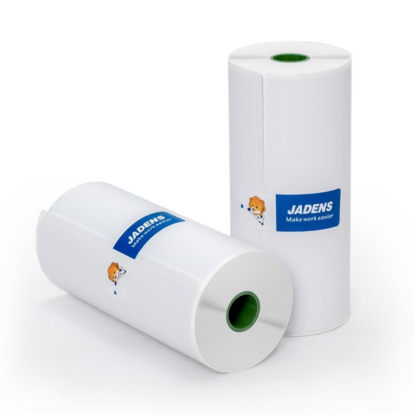 JADENS JADENS 2 Rolls Thermal Label Paper, 46' Compatible with