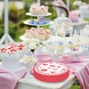 Valentine's Day Small Dessert Plates, Red Heart, 7 Inch, 40Pcs