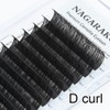 NAGARAKU Eyelash Extensions Individual Eyelashes 0.05 D Curl 10-11-12 mm