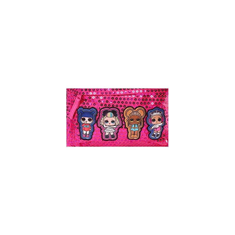 LOL L.O.L. Surprise! Girl's Children's Glitter Sequin Backpack, pink