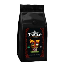 Cafe Tastle Peru Organic Medium-Dark Roast 100% Arabica Whole Bean Coffee, 8.82 oz (Pack of 2), Brown, (1.1 Pounds)