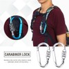 Travel Bag Luggage Security Locking Carabiner Padlock with 3 Digits